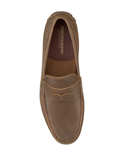 Johnston & Murphy Brown Baldwin Driving Shoe for men