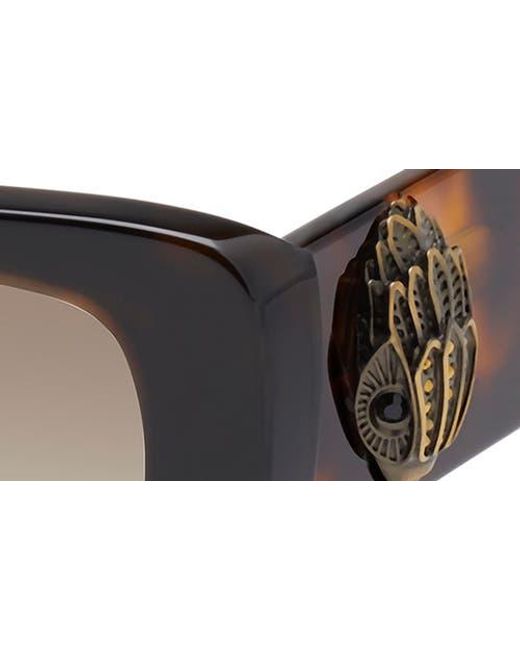 Kurt Geiger Brown 52Mm Rectangular Sunglasses