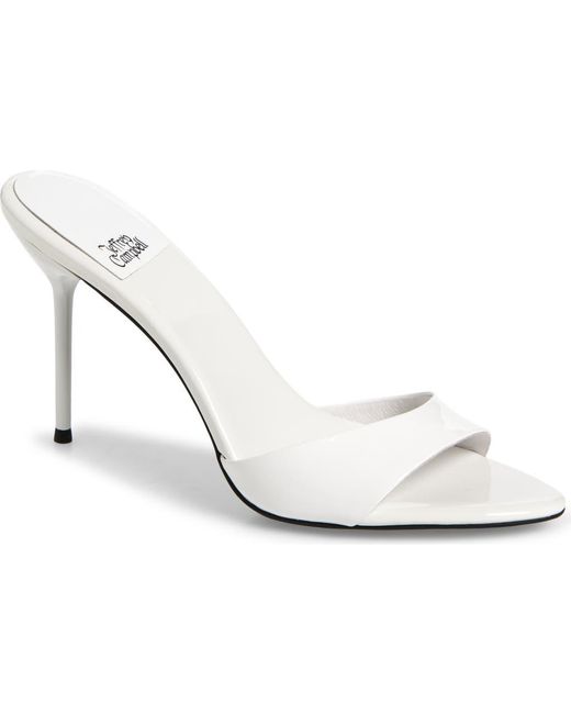 Jeffrey Campbell White Ce-Soire Slide Sandal