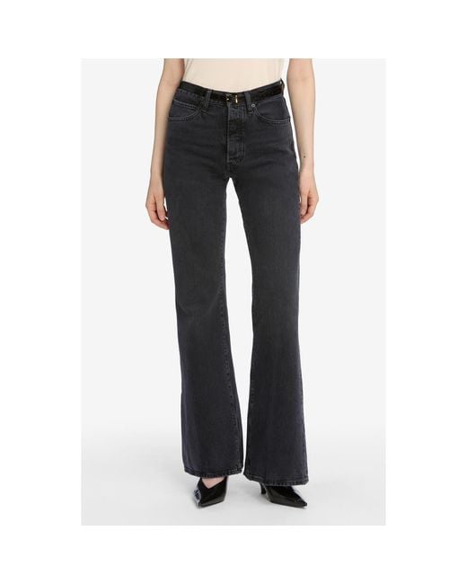 FRAME Blue The Lax High Waist Flare Jeans