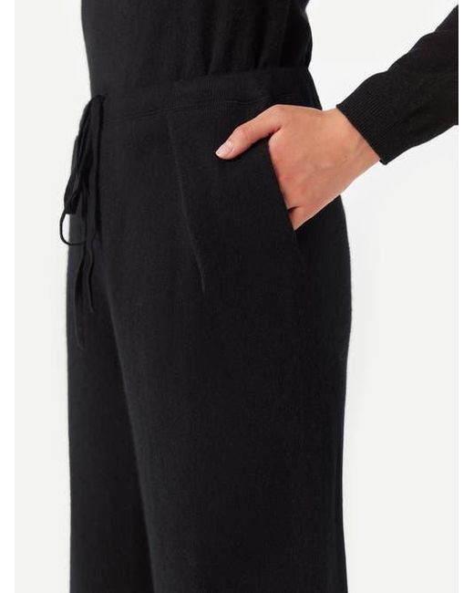 GOBI Mongolian Cashmere Black Tapered Jogger