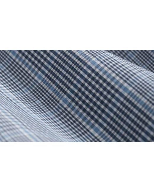 Brooks Brothers Blue Performance Glen Plaid Button-Up Shirt for men