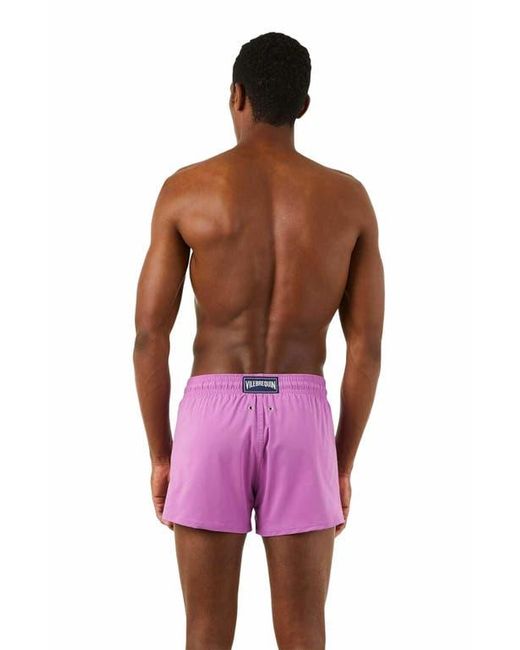 Vilebrequin Red Fitted Stretch Swim Trunks for men