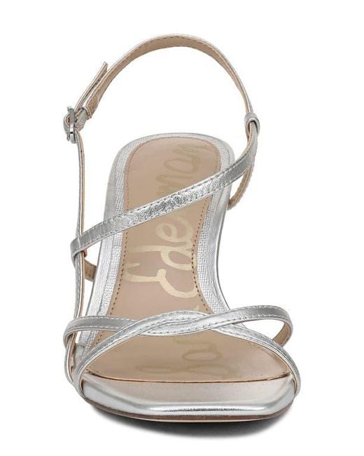 Sam Edelman White Elissa Slingback Sandal