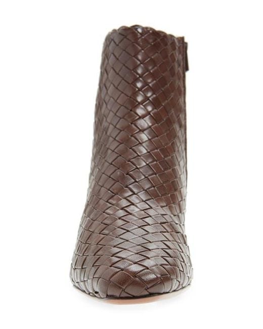 Loeffler Randall Brown Marcella Woven Bootie