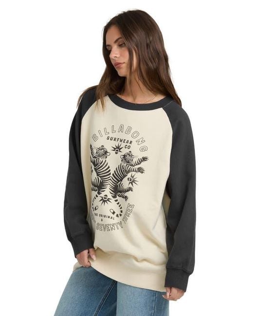 Billabong Natural Emmers Raglan Sleeve T-Shirt