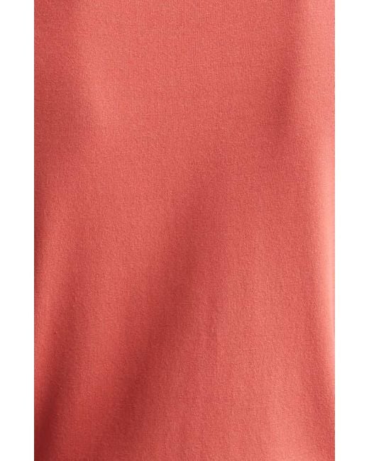 Lafayette 148 New York Red Mock Neck Short Sleeve Sweater
