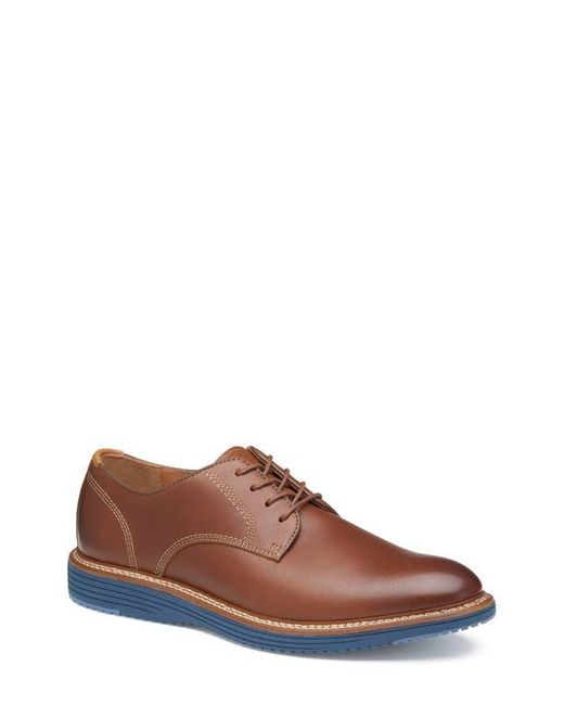 Johnston & Murphy Brown Upton Plain Toe Derby for men