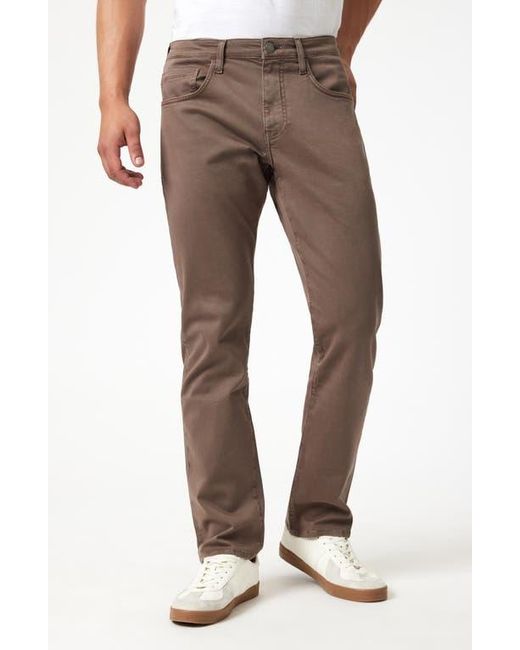 Mavi Gray Matt Relaxed Straight Leg Twill Pants for men