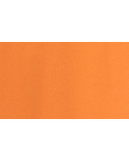 Karen Kane Orange Ruffle Tie Neck Crepe Sleeveless Top