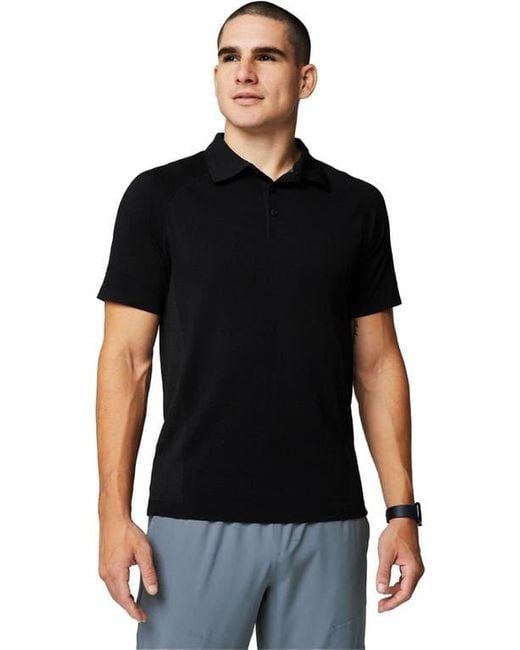 Fabletics Black The Training Day Polo for men