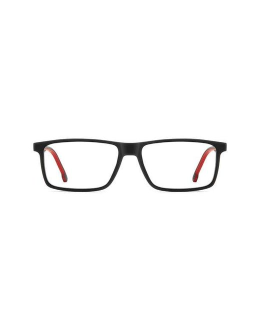 Carrera Black 56Mm Rectangular Optical Glasses for men