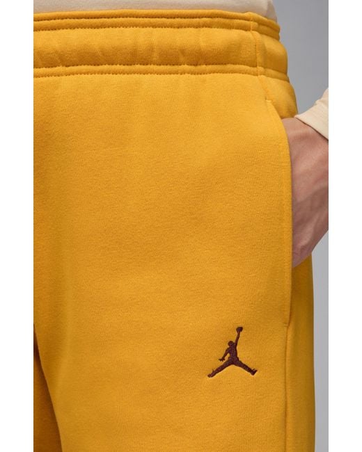 Nike Brooklyn Fleece Sweatpants in Yellow | Lyst