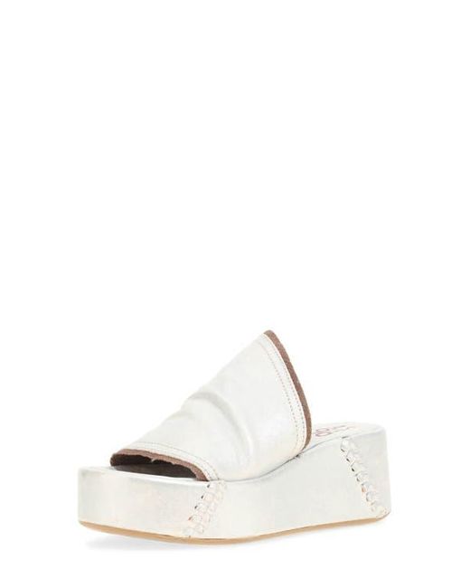 A.s.98 White Marlon Platform Sandal