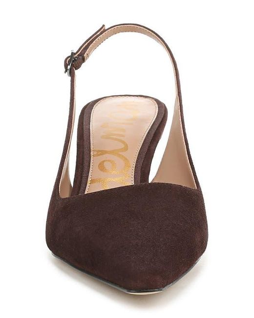 Sam Edelman Brown Bianka Slingback Pointed Toe Pump