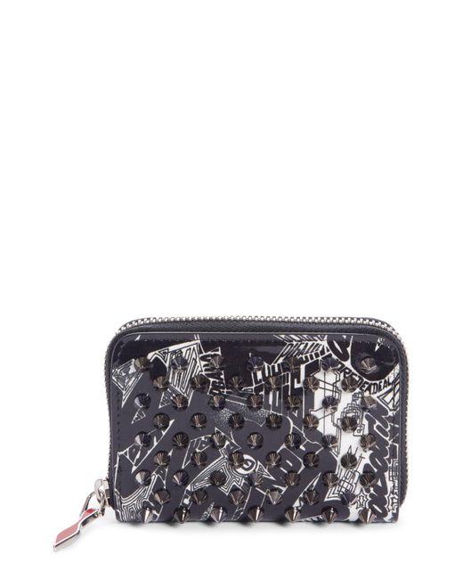 Lyst - Christian Louboutin Panettone Patent Leather Coin Purse in Black