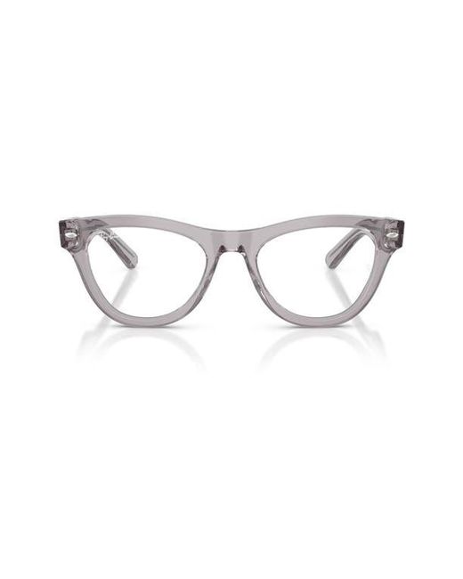 Ray-Ban Gray 50Mm Square Optical Glasses