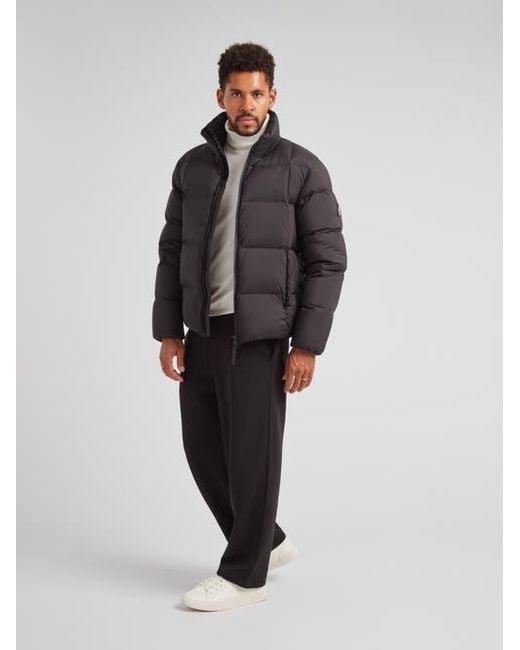 Jacket Gray Cloud Long Sleeve Puffer Racer Jacket for men