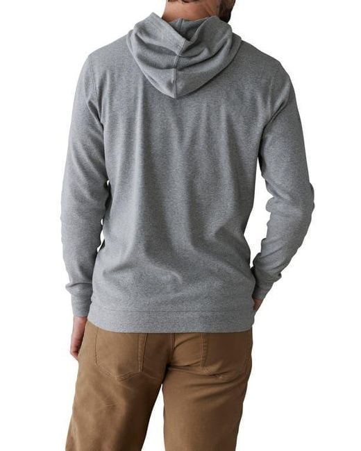 The Normal Brand Gray Puremeso Essential Hoodie for men