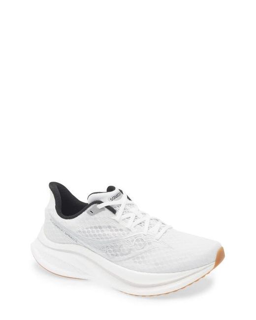 Saucony White Endorphin Speed 5 Running Shoe for men