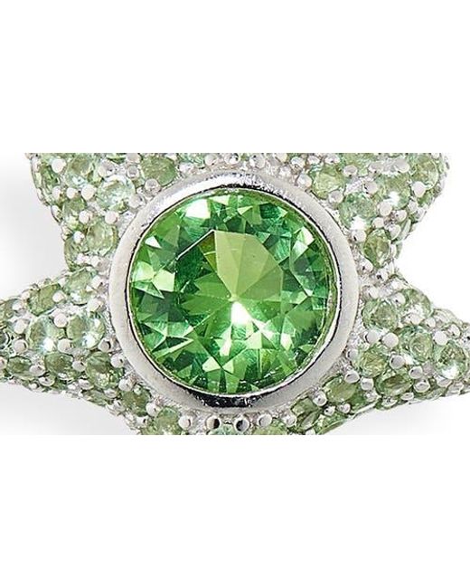 Collina Strada Green Coral Stud Earrings