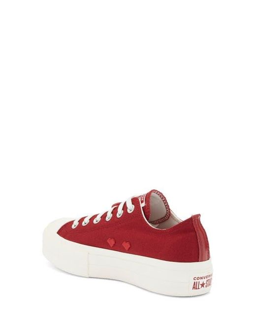 Converse Red Chuck Taylor All Star Lift Low Top Sneaker