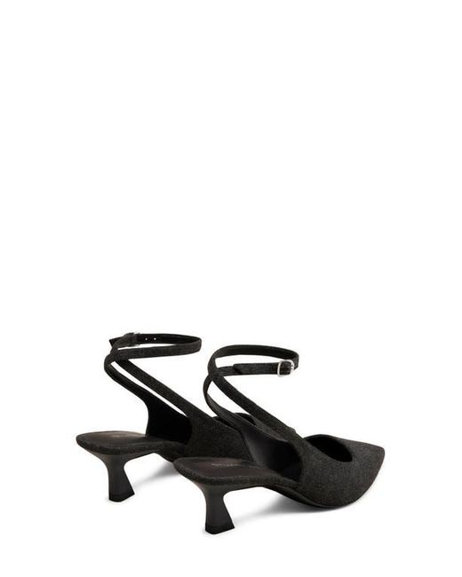 Stuart Weitzman Black Vinnie 50 Slingback Pump