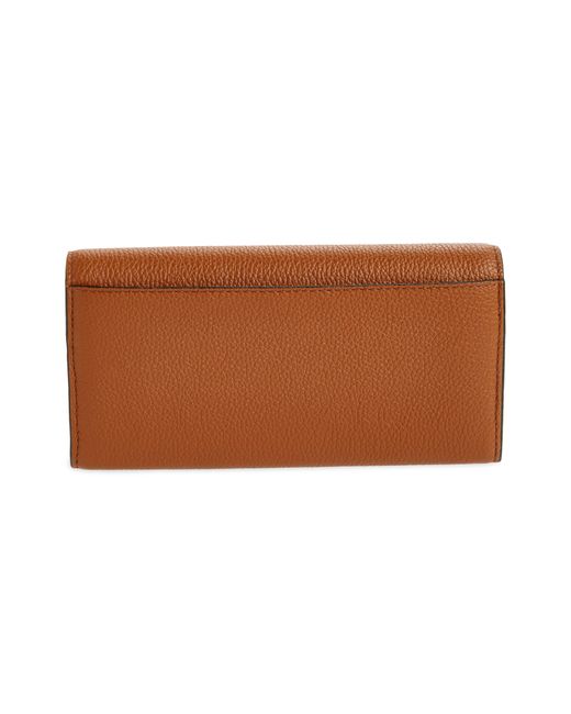 Chloé Brown Marcie Leather Long Wallet
