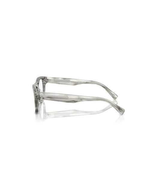 Brunello Cucinelli Gray 54Mm Rectangle Optical Glasses for men