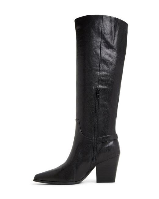 ALDO Black Saddle Knee High Boot