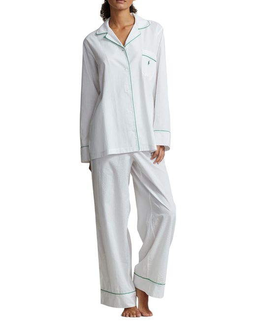 Polo Ralph Lauren Gray Cotton Seersucker Pajamas