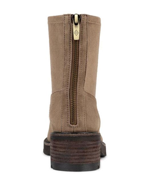 Donald J Pliner Snakeskin Embossed Trim Boot in Brown Lyst