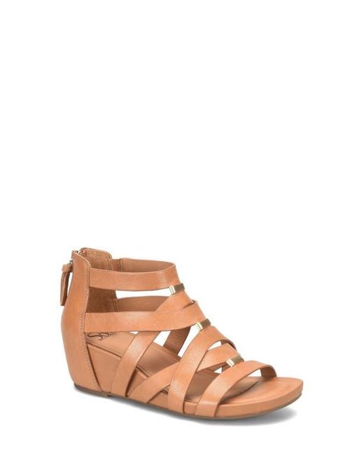 Söfft Brown Vivi Platform Wedge Sandal