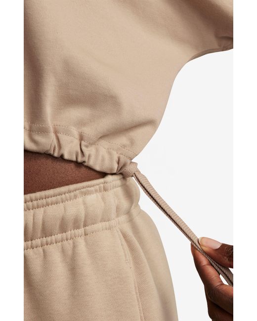 Nike Brown Knit Crop Top