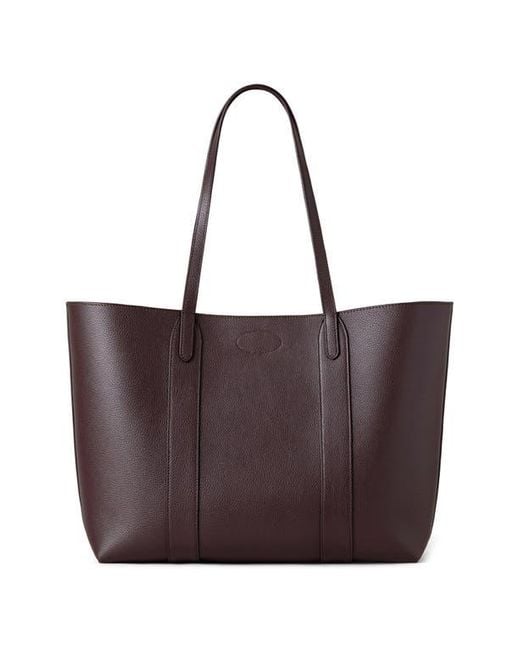 Mulberry Purple Bayswater Leather Tote