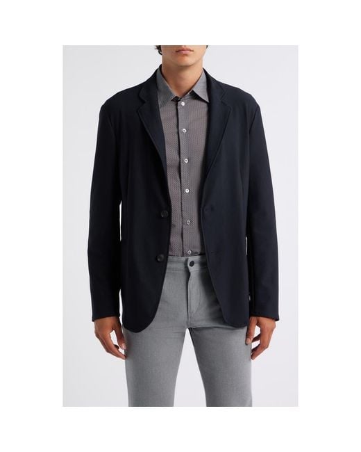 Emporio Armani Black Rice Stitch Sport Coat for men