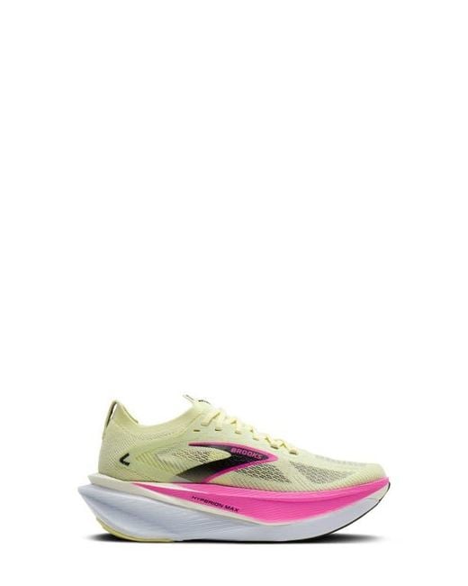 Brooks White Hyperion Max 3 Running Shoe