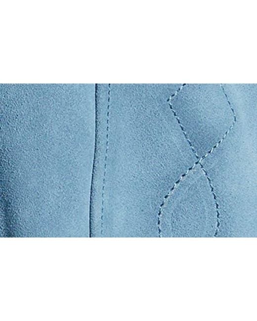Frye Blue Cow Split Leather Jacket