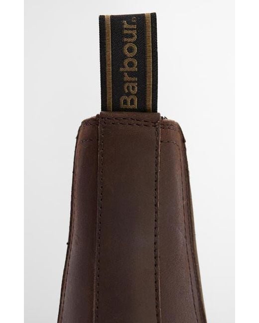 Barbour Brown Hale Chelsea Boot for men