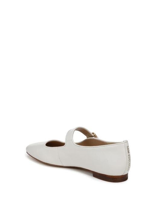 Sam Edelman White Michaela Mary Jane Flat
