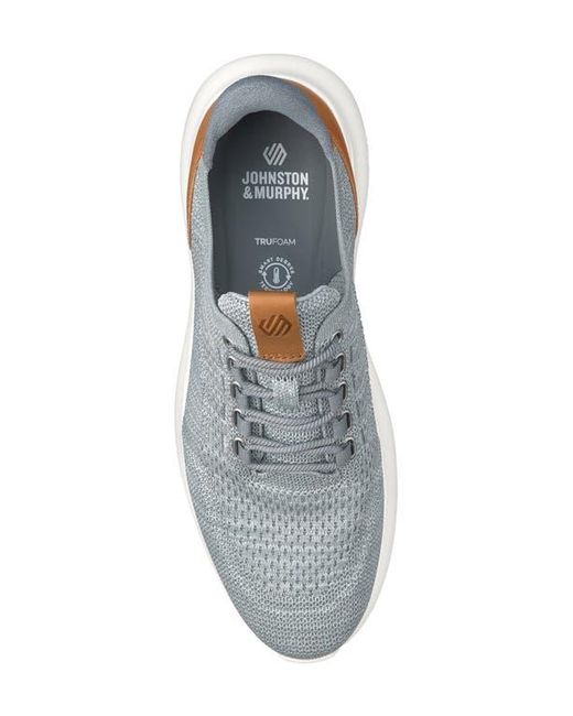 Johnston & Murphy White Amherst 2.0 Knit Plain Toe Sneaker for men