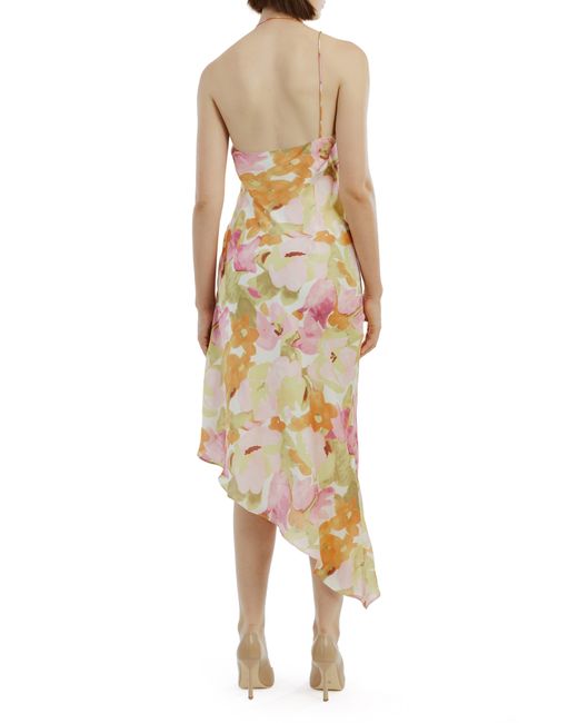 Bardot Multicolor Andy Floral Asymmetric Dress