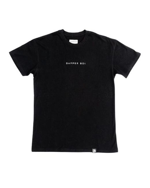 Dapper Boi Black Essential Drop Shoulder Tee