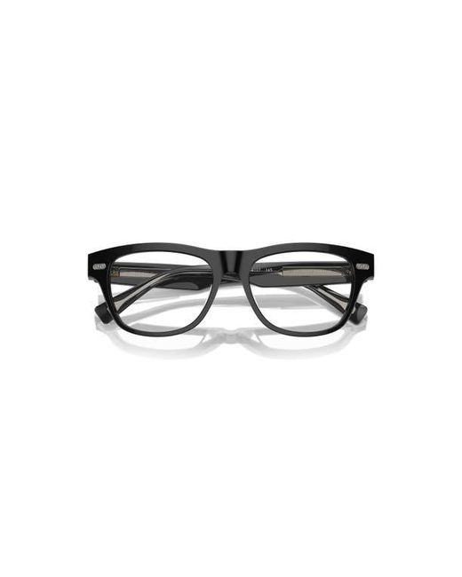 Brunello Cucinelli Black 54Mm Rectangle Optical Glasses for men