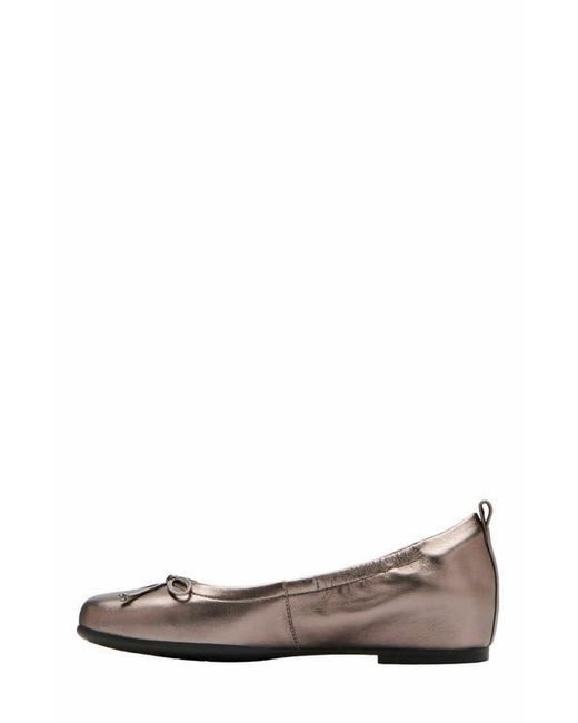 ABEO White Cadence Bow Ballet Flat