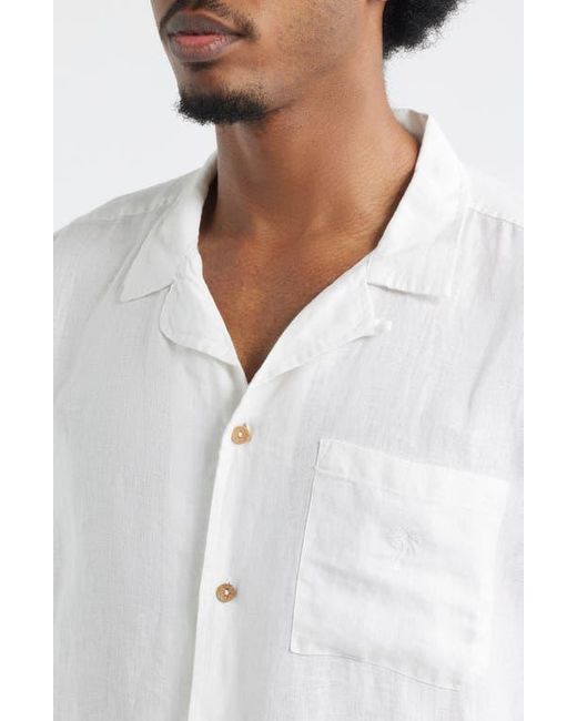 Boardies White Solid Camp Shirt for men
