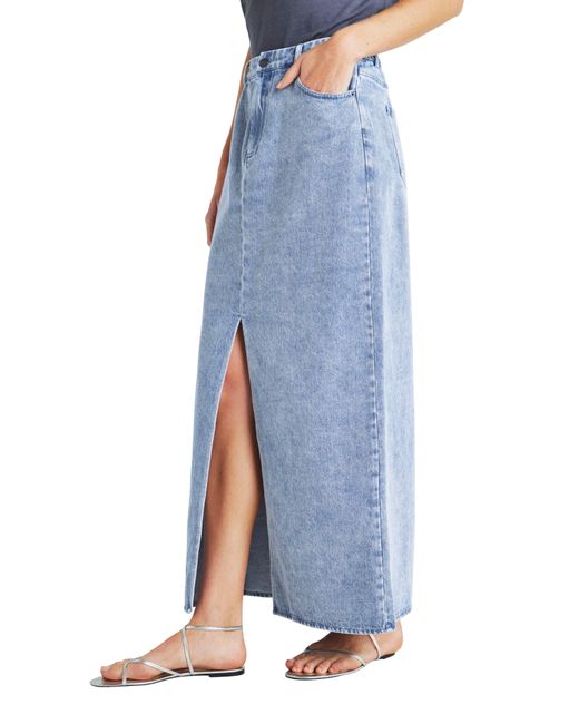 Splendid Blue Rhiannon Denim Maxi Skirt