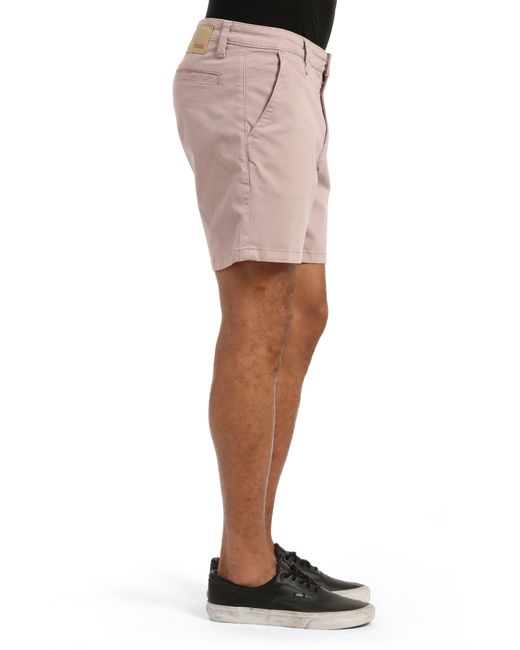 Mavi Natural Noah Flat Front Stretch Twill Shorts for men