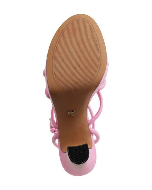 DKNY Pink Ankle Strap Platform Sandal
