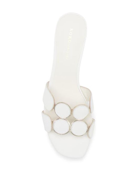 KOKO + PALENKI White Lively Slide Sandal
